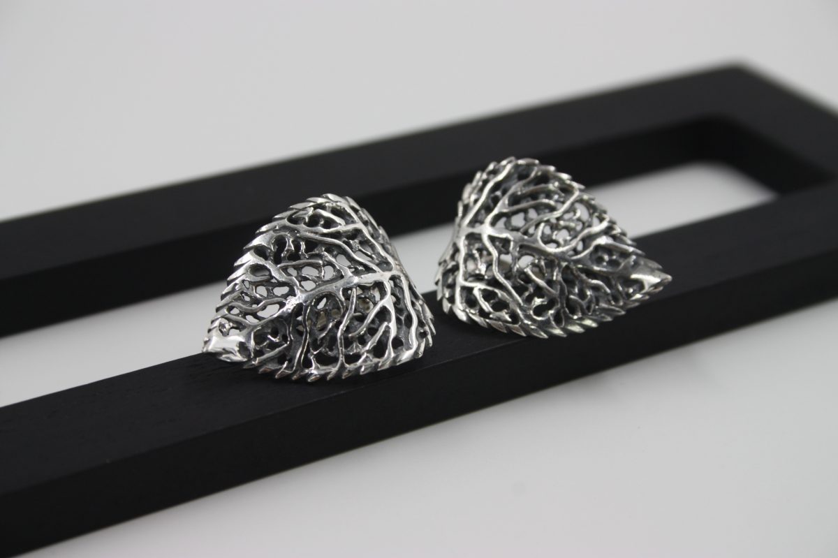 Auskarai "Lapai" - Image 2