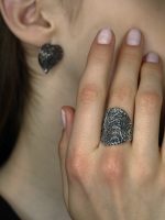 Auskarai "Lapai" - Image 3