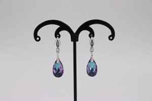 Earrings "Violetinė metamorfozė"