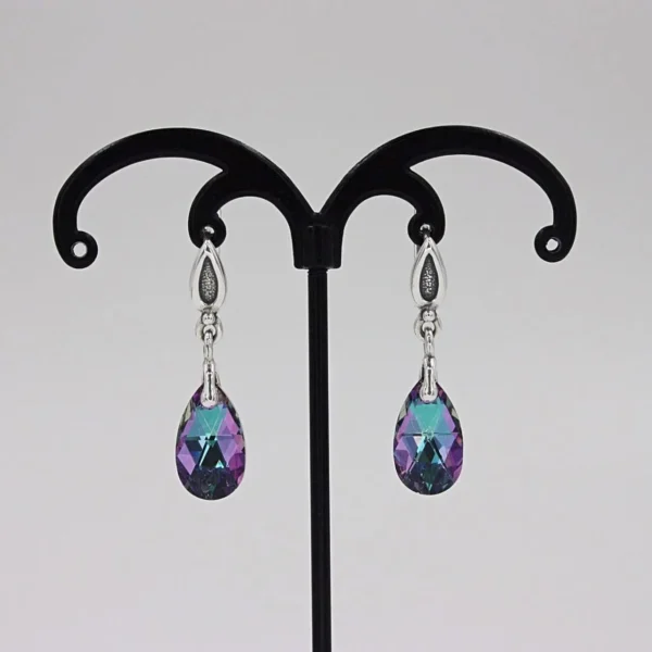 Earrings "Violetinė metamorfozė"