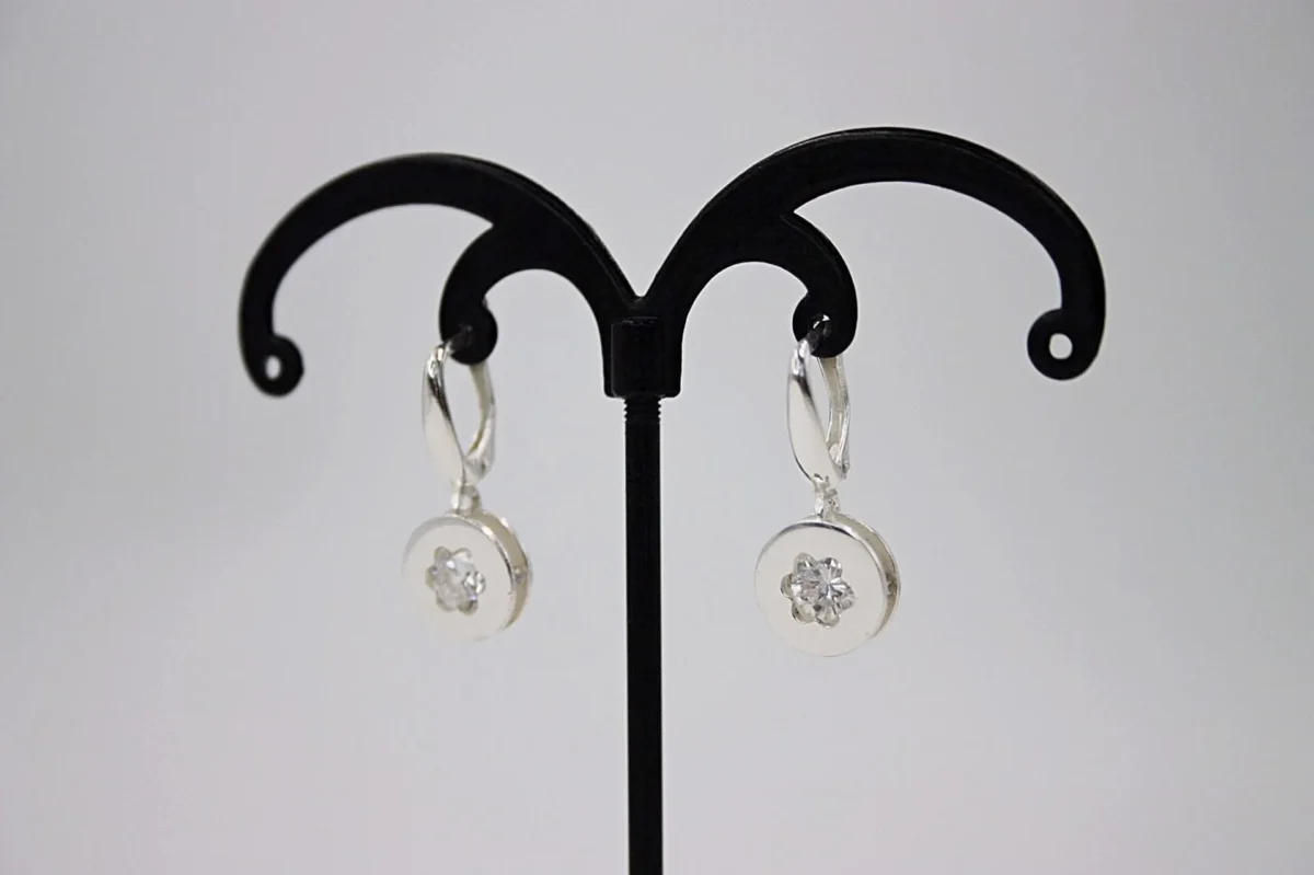 Earrings "Baltos gėlytės" - Image 2