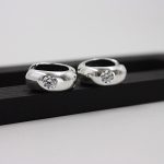 Earrings "Akcentas" (white)