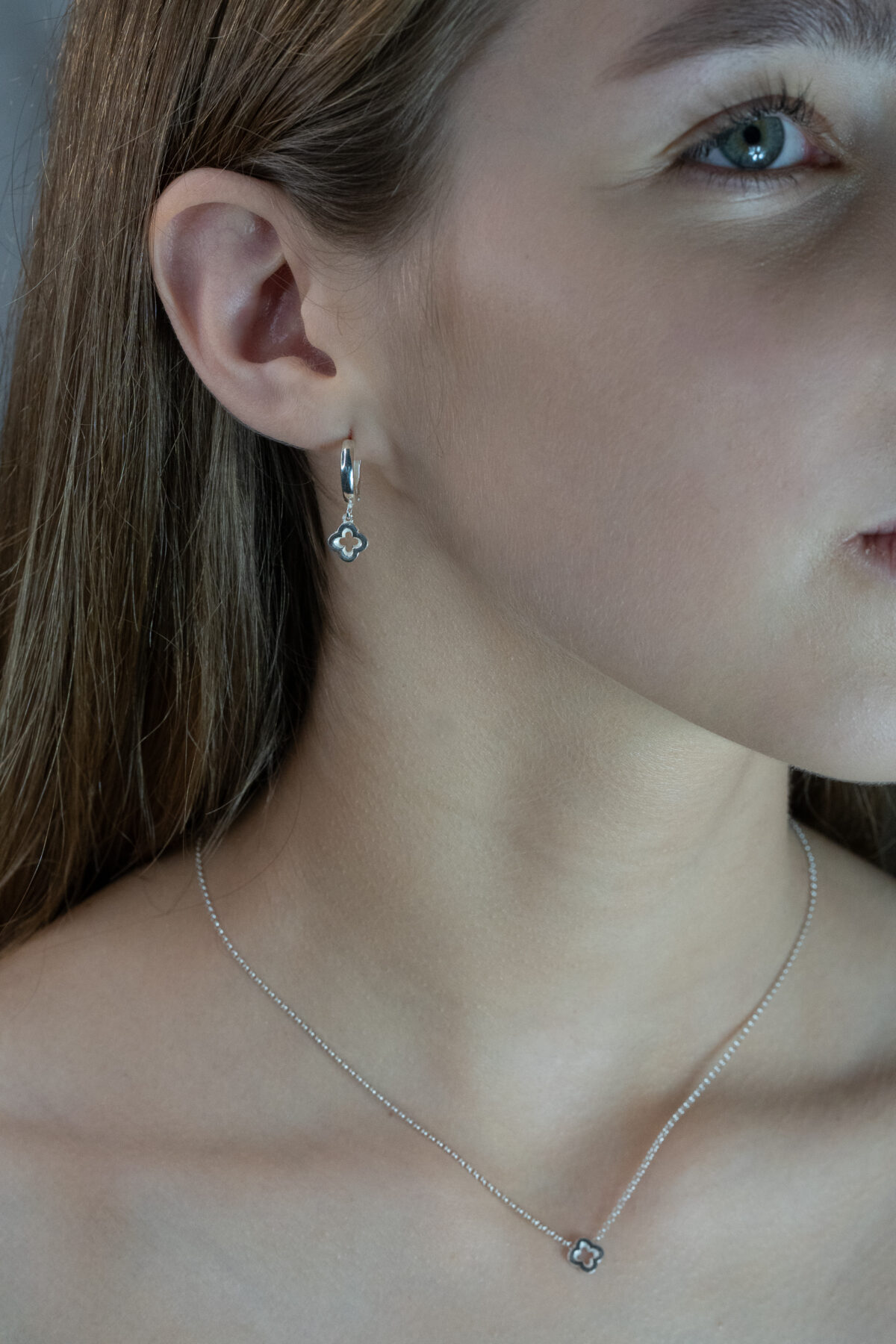 Auskarai "Keturlapis dobilas" - Image 3