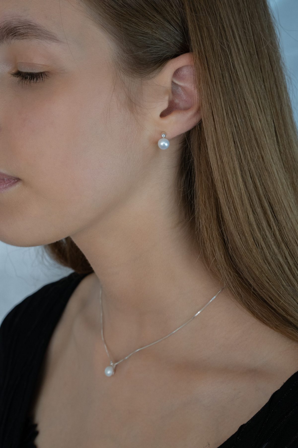 Auskarai "Perlo žybsnis" - Image 3