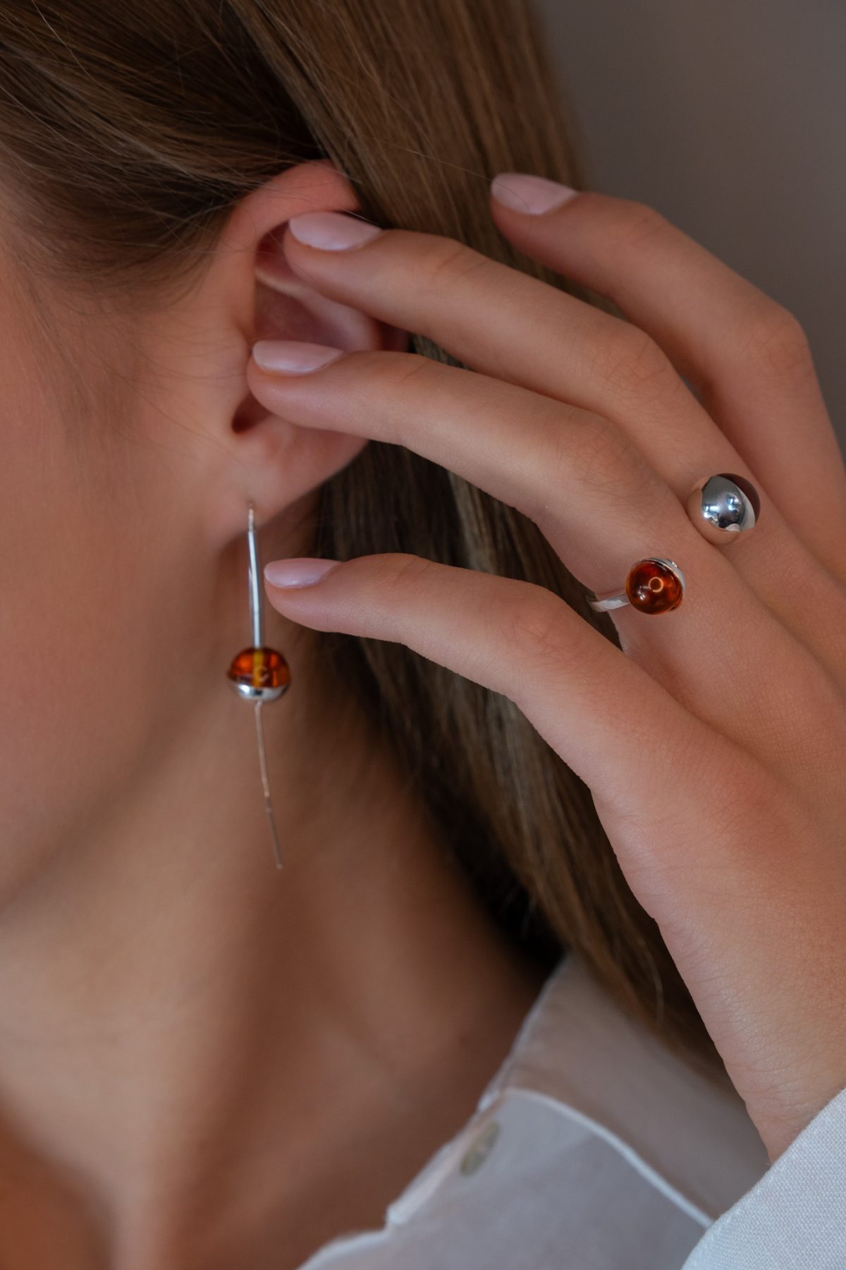 Žiedas " Gintaro pusiaujas" - Image 3