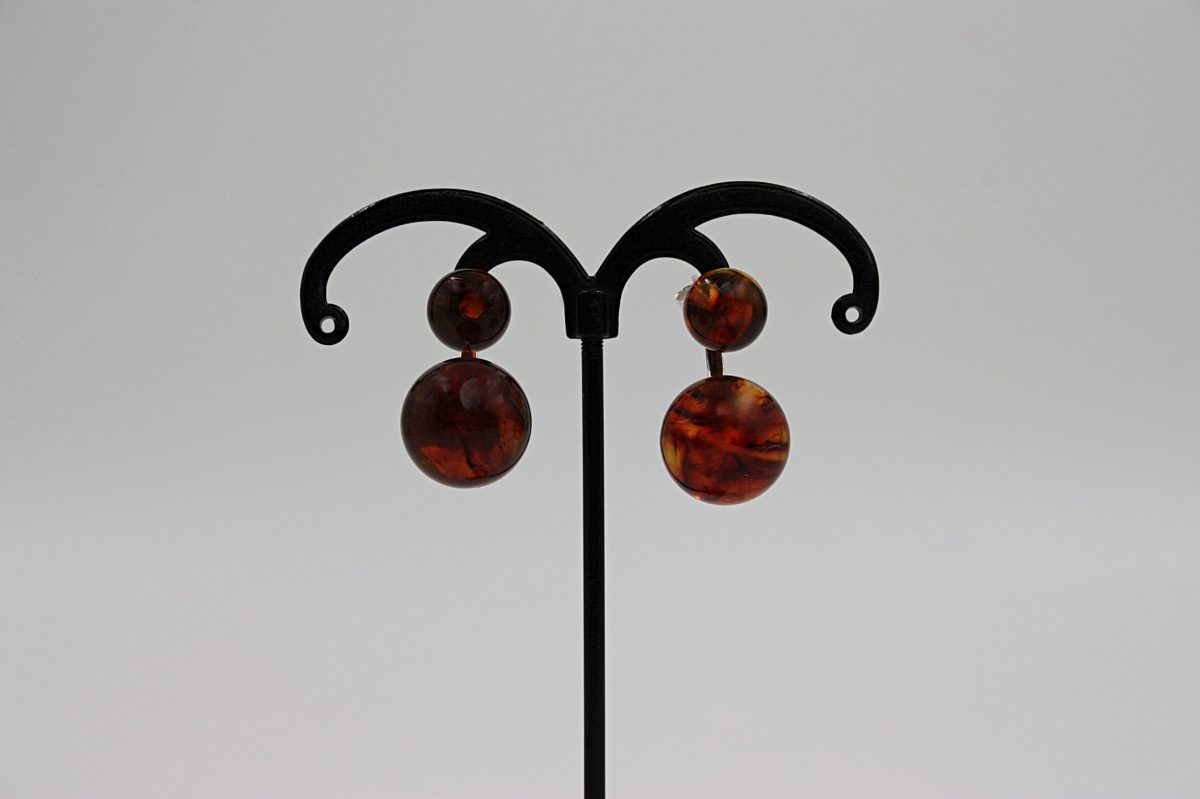 Auskarai "Gintarinė pora" (2 in 1) - Image 1