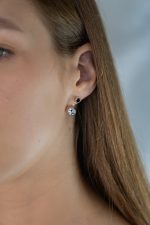 Auskarai "Juoda balta" (2 in 1) - Image 4