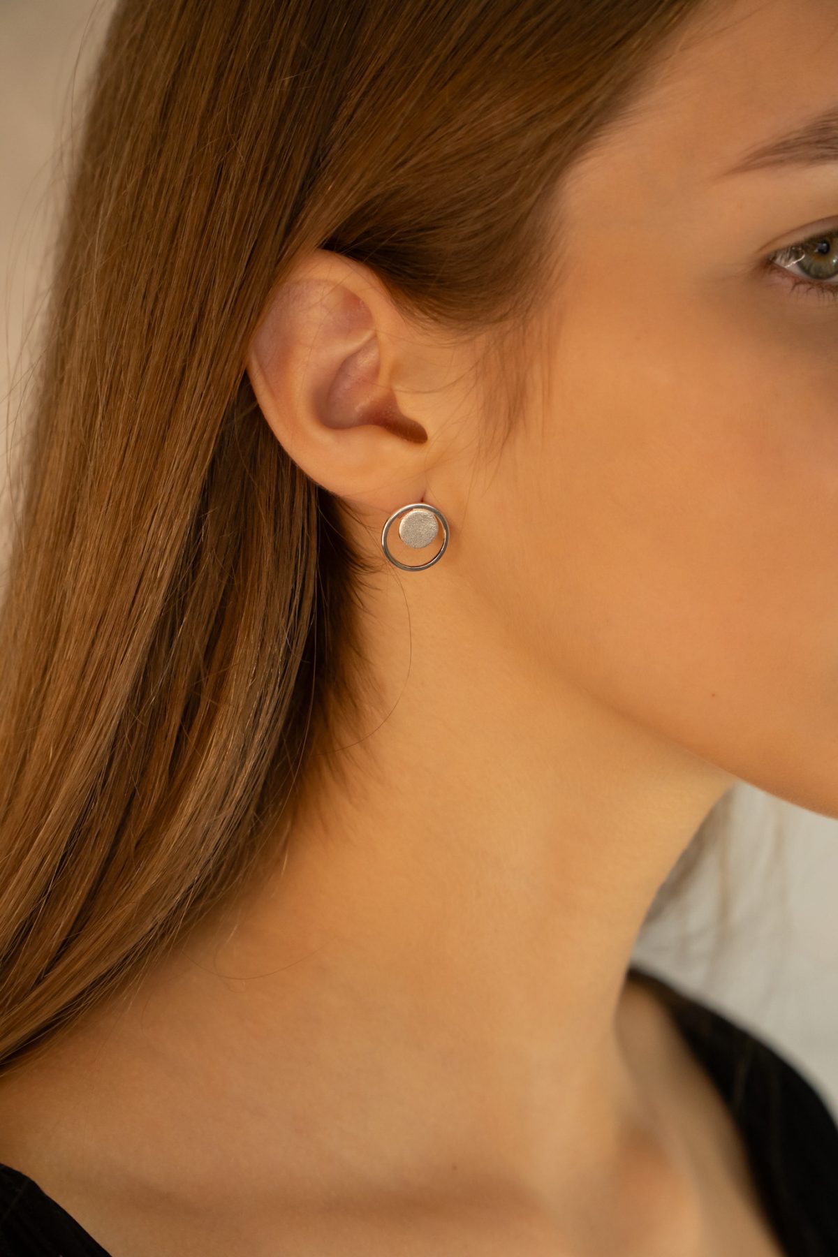 Auskarai "Saturnas" (matiniai) - Image 3