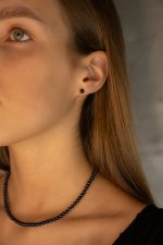 Auskarai "Juodasis perlas 2" - Image 3