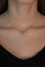 Kaklo papuošalas "Mini" (žydras) - Image 2