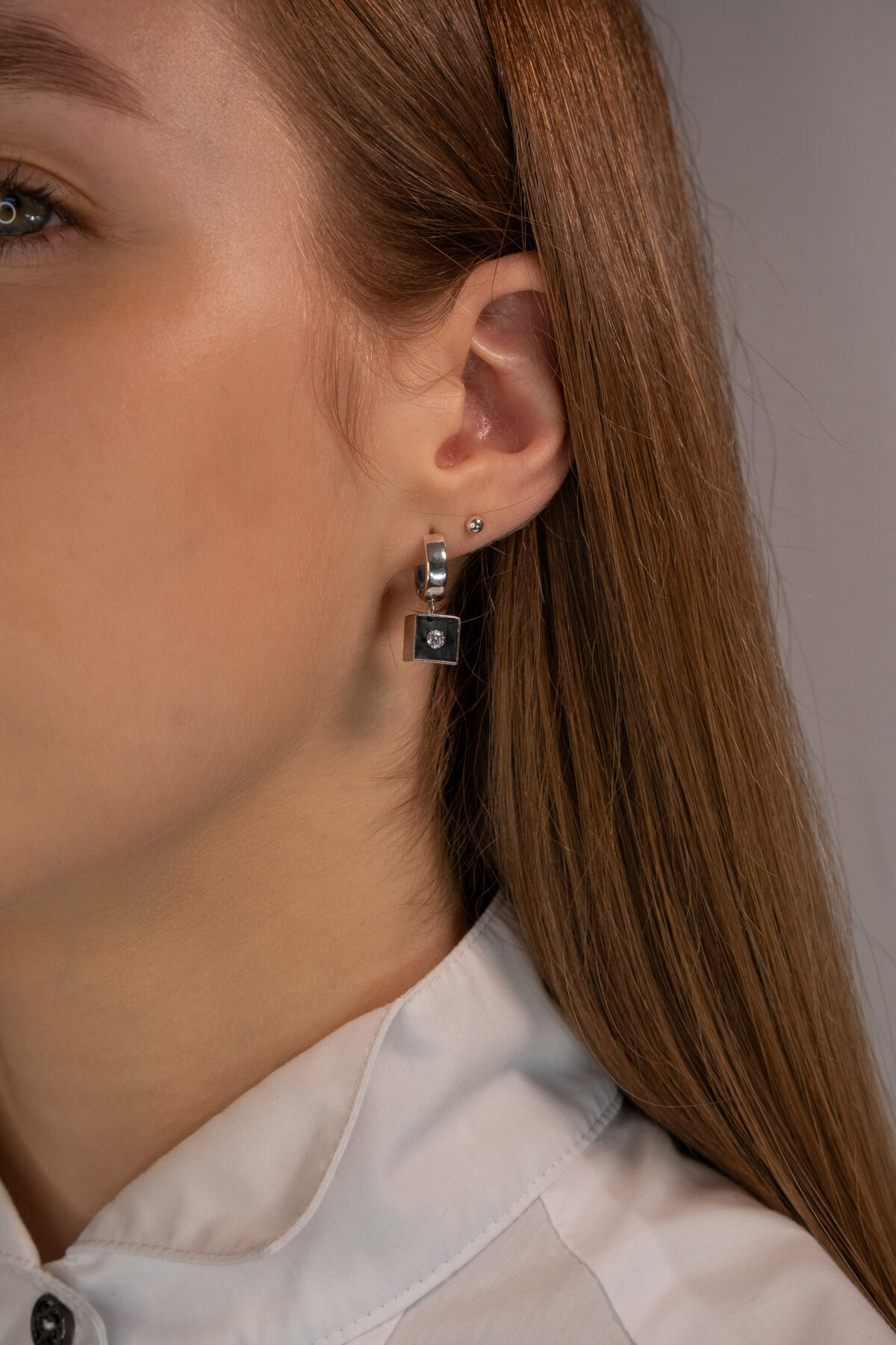 Auskarai "Kubas su akimi" - Image 2