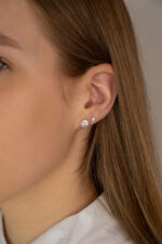 Auskarai "Baltasis cirkonis" - Image 2