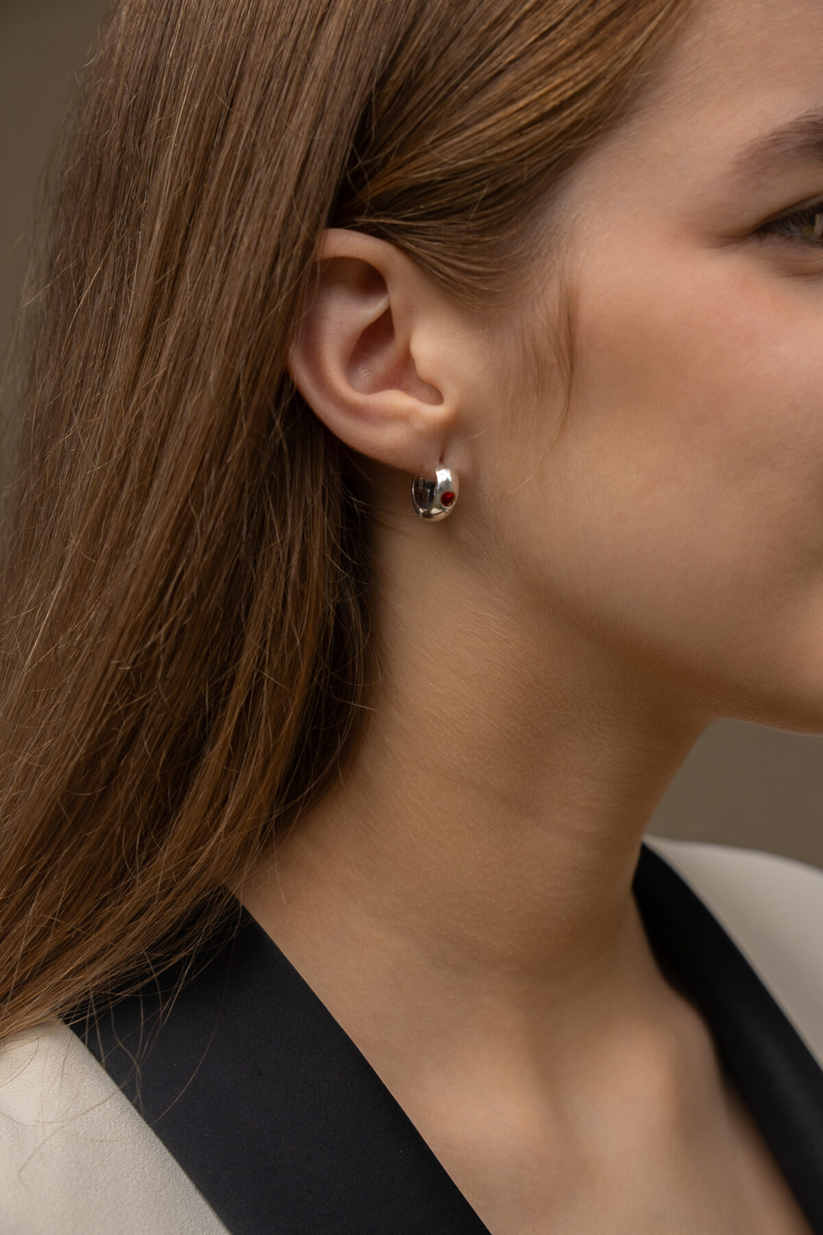 Earrings "Akcentas" (red) - Image 2