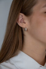Earrings "Akcentas" (white) - Image 2